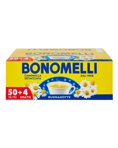 Bonomelli Filtered Camomile 2g, Pack Of 50+4 Units.