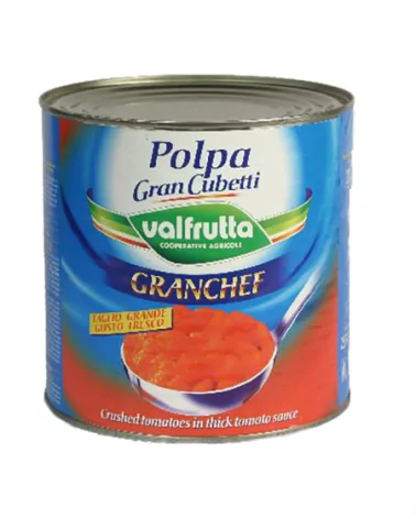 Polpa De Tomate Gran Cubos Valfrutta Kg 2,55