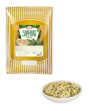 Sliced Artichokes Demetra Brand Packet 1.7 Kg