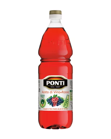 Vinagre Rojo Acidez 6% Pet Ponti Lt 1