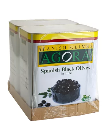 Pitted Black Olives 28-32 Tin 8 Kg
