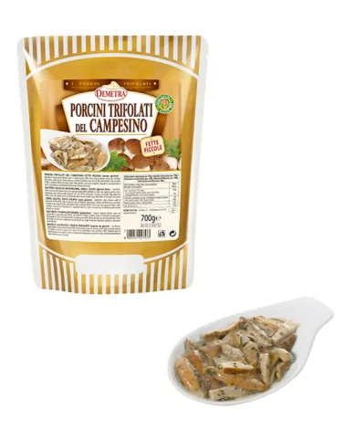 Demetra Campesino Sauteed Porcini Mushrooms 700g Bag