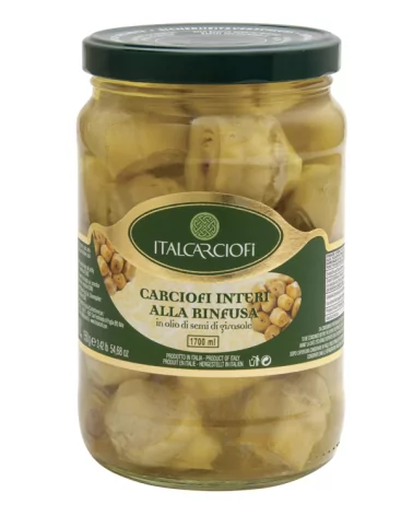 Alcachofas Enteras En Aceite De Girasol Italcarciofi 1,6 Kg