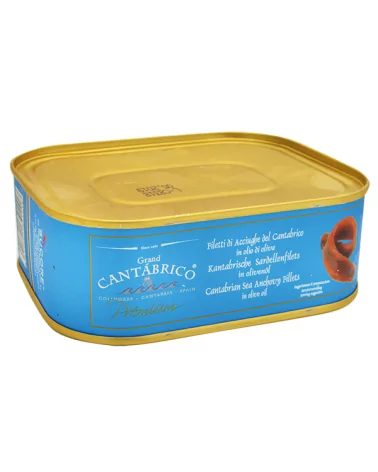坎塔布里亚大型橄榄油鳀鱼片335克