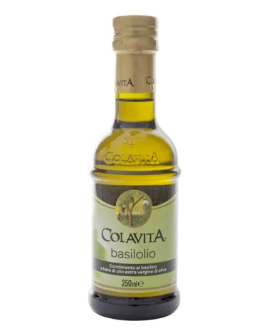 Condiment Au Basilic à Base D'huile D'olive Extra Vierge Timel. Colavita 250 Ml