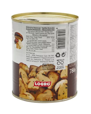Logro Easyopen Sauteed Porcini Mushrooms 780 Grams