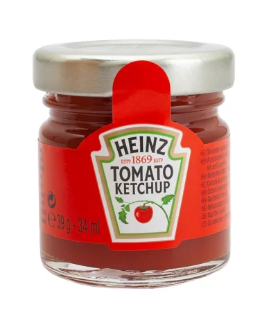 Mini Pot De Ketchup Monodose Heinz En Verre 39g, Lot De 80