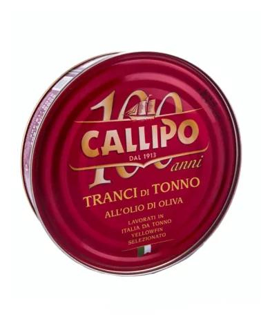 Atún Yellowfin Tamboril En Aceite De Oliva Callipo Gr 540