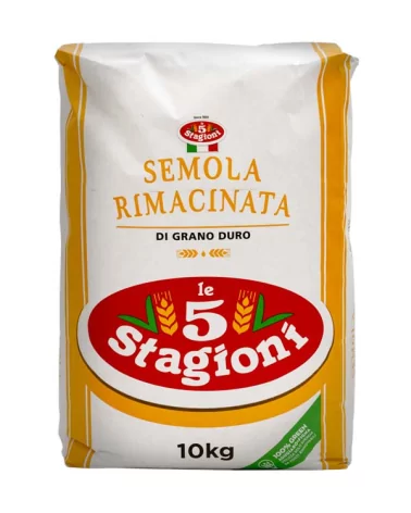Remilled Durum Wheat Semolina 5 Seasons 10 Kg