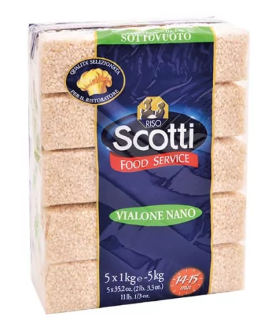 Scotti Vialone Nano Rice Vacuum Sealed 5 Pieces Of 1kg Each, Total 5kg
