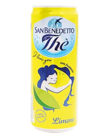 The Limone Sleek Can 0.33 Lt S.benedetto Pack Of 24
