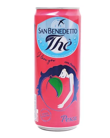 S.benedetto Peach Flavor Sleek Can 0.33 Lt Pack Of 24