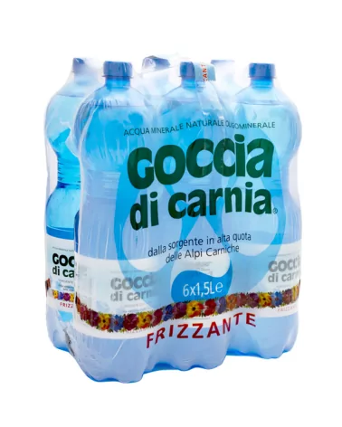 Agua Mineral Con Gas Pet Lt 1,5 G.di Carnia Pz 6