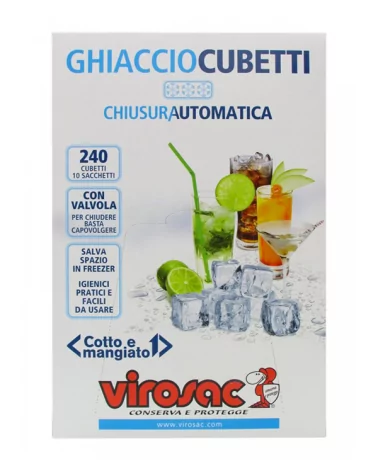 Virosac Ice Cube Bags 240 Cubes Pack Of 10