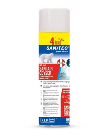 Spray De Álcool Para Higiene Sani Air Geyser 1843 Ml 500