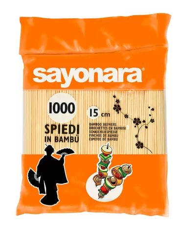 Bamboo Skewers Sayonara 15 Cm 100 Pieces