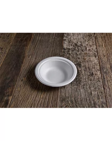 Assiettes Creuses Ivoire H4 Biodégradables 17,5 Cm 125 Pièces