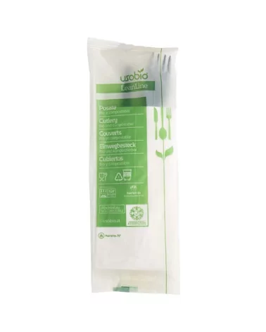 Bis Nero Cutlery C-napkin 1v Compost 400 Pieces