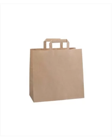 Kraft Paper Shoppers Bag Size 26x17x29 Cm, 250 Pieces.