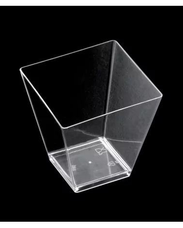 Transparent Rhombus Shot Glass 95cc 25 Pieces