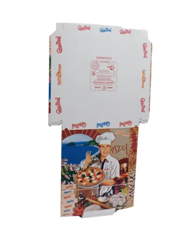 比萨盒 29.5厘米高3三色印刷86克内衬纸100片