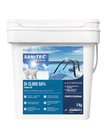 Sanitec 2613 Granulat Schwimmbad Dichlor 56% 5 Kg