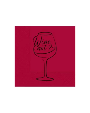 Servilletas Wine Not Merlot 2v. 25x25 Cm Okay 50 Piezas