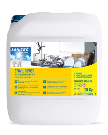 Det. Sanitec Power Acq-m Washing Machine Detergent 18 Kg