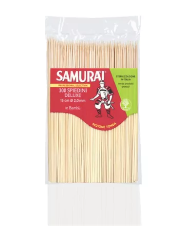 Espetos De Bambú Deluxe De 15 Cm Samurai 300 Piezas