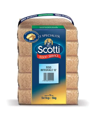 Long Grain Brown Rice Parb 10' Pack 5x1 Scotti 5 Kg
