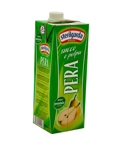 Pear Juice And Pulp With Square Lid By Sterilgarda 1 Liter