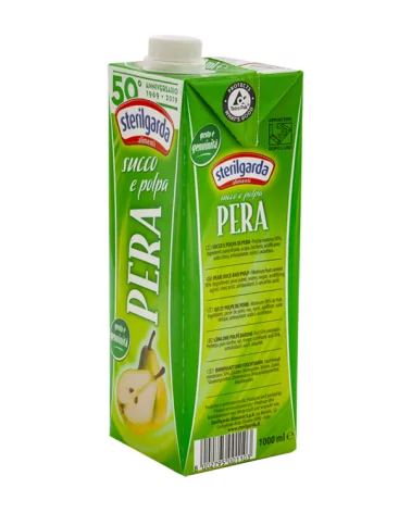 Pear Juice And Pulp With Square Lid By Sterilgarda 1 Liter