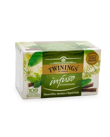 Infusão Funcho Menta Licor. Gr 2 Twinings Pçs 20