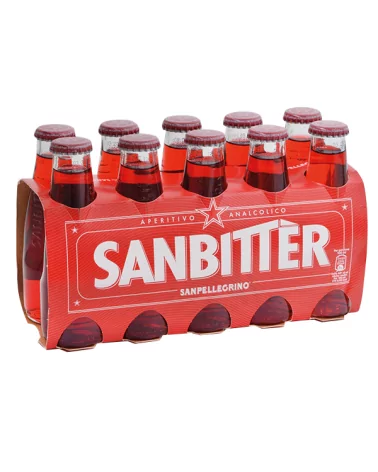 San Bitter Red 0.1 Liter 10 Pieces