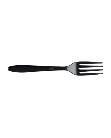 Petite Fourchette Noire Compostable 12 Cm 100 Pièces