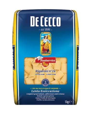 De Cecco Sémola 24 Rigatoni Comida S. Kg 1