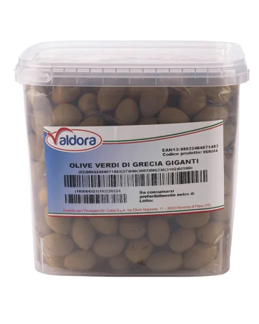 Giant Green Olives 8-11 Valdora 5.9 Kg