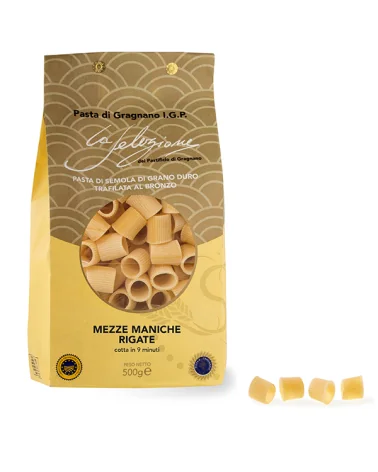 Gragnano I.g.p. Selection Half Sleeve Rigatoni 500g