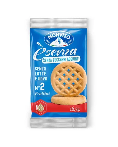 Biscuits Sablés 2pcs Sans Sucre Gr 16,5 Monviso Pcs 150