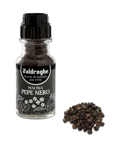 Black Pepper Grinder 50g Italdroghe 6 Pieces