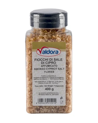 Gerauchertes Zypern Salzflocken Vas Pet Valdora 400 Gr