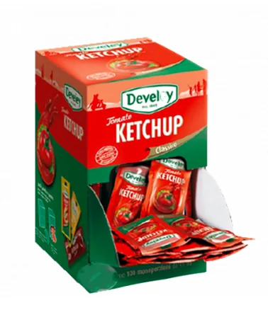 Ketchup Monodose Pz 100x15 Develey Kg 1,5 Tradotto In Portoghese Diventa Ketchup Monodose Pz 100x15 Develey Kg 1,5.