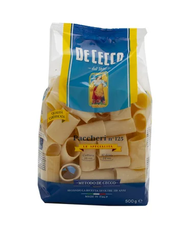 De Cecco Semolina Special 125 Paccheri 500 Grams