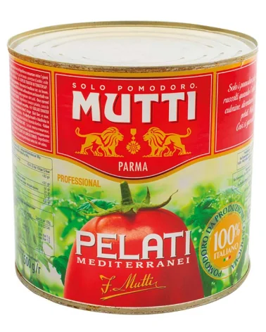 Tomates Pelées Entières Méditerranéennes Mutti 2,5 Kg