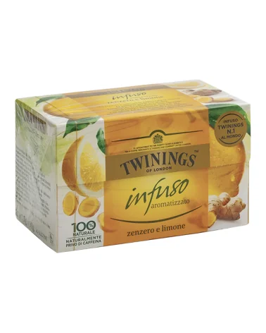 Lemon And Ginger Infusion 1.5g Twinings 20 Packets