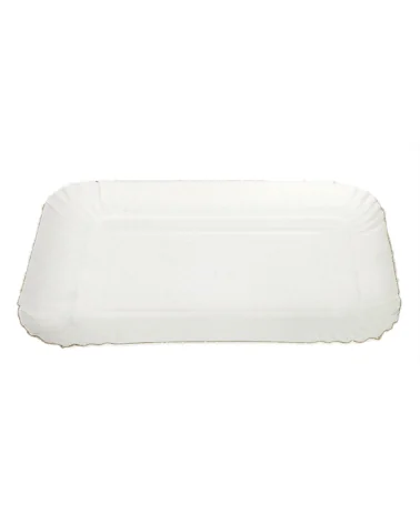 Plateaux Blanc Carton N.5 Cm 21x31 Pcs 130