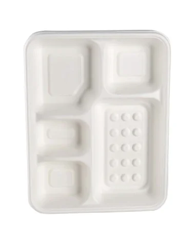 5 Compartment Tray H 3.5 Cm 28x22 Compost Pcs 50